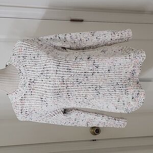 Multiples, Size S, Super Soft Chunky Knit Long Sleeve Sweater, Multicolored